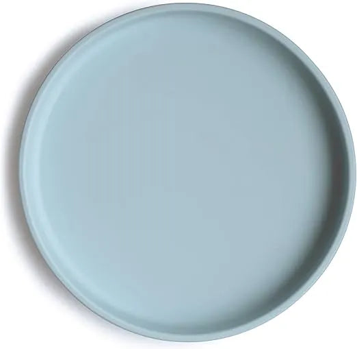 Mushie Classic Silicone Suction Plate (Powder Blue)