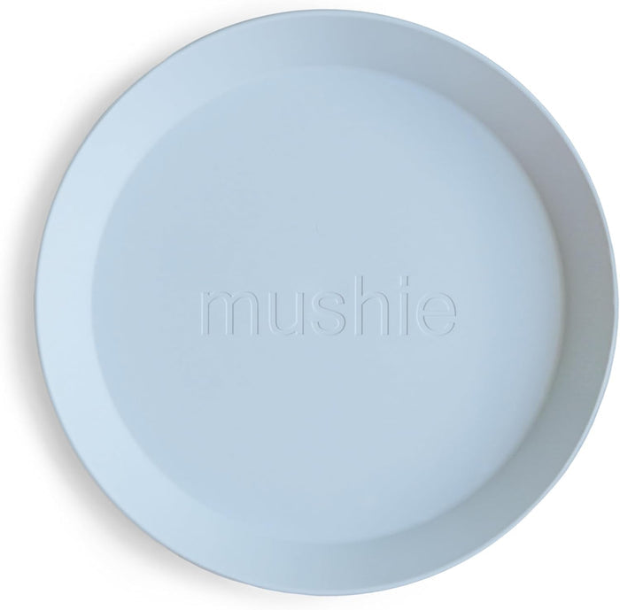 Mushie Dinner Plate Round (Powder Blue).