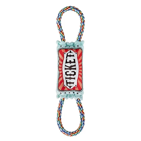 MuttNation Plush Ticket Tug Dog Toy