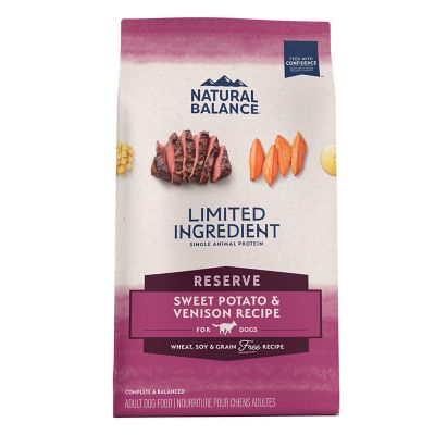 Natural Balance Adult Grain-Free Limited Ingredient Sweet Potato and Venison Recipe Dry Dog Food