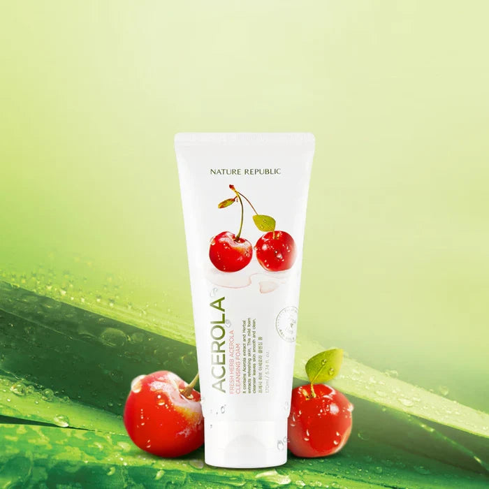 Nature Republic Fresh Herb Acerola Cleansing Foam (170ml)