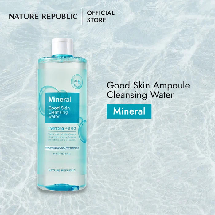 Nature Republic Good Skin Mineral Ampoule Cleansing Water (500ml)