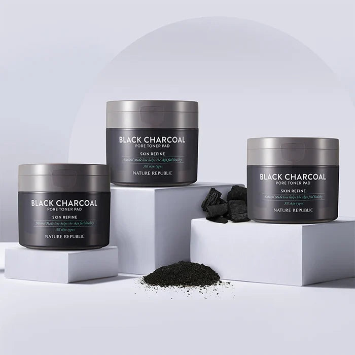 Nature Republic Natural Made Black Charcoal Pore Toner Pad