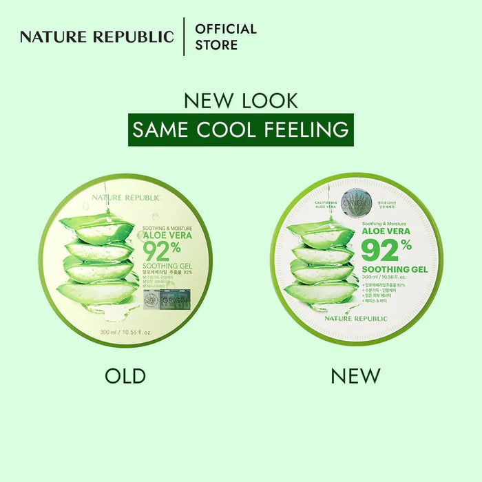 Nature Republic Soothing & Moisture Aloe Vera 92% Soothing Gel (300ml)
