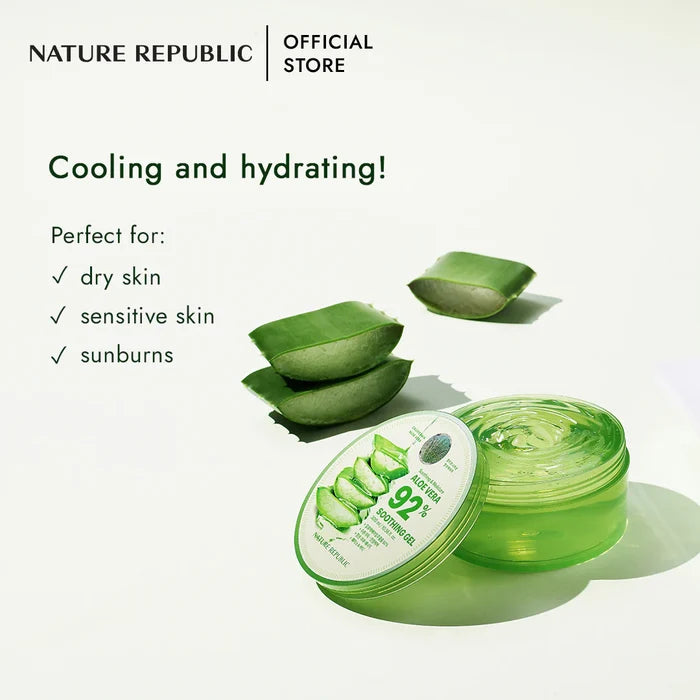 Nature Republic Soothing & Moisture Aloe Vera 92% Soothing Gel (300ml)