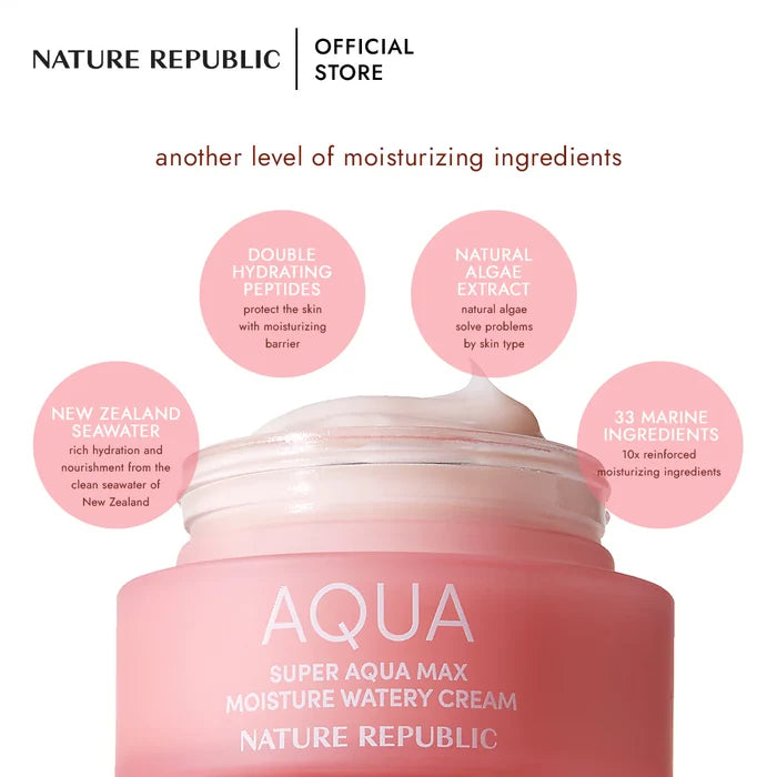 Nature Republic Super Aqua Max Moisture Watery Cream Nature (80ml)