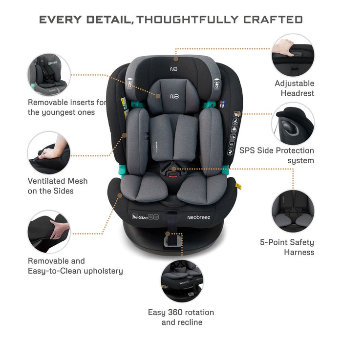 Neobreez - Guardia 360-Degree Isofix i-Size Car Seat