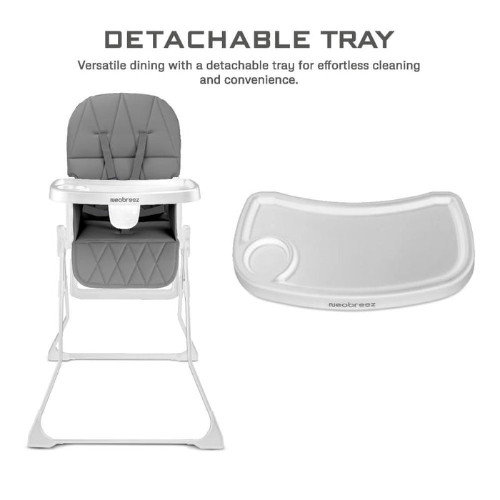 Neobreez Chris Baby High Chair (Medium Gray/White)