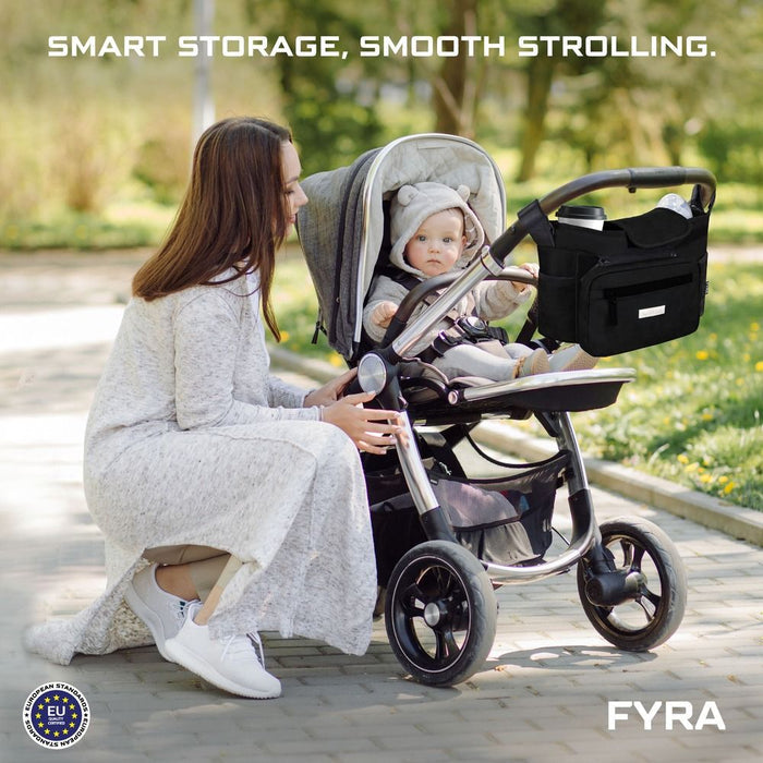 Neobreez Fyra Stroller Organizer Caddy With Insulated Cup Holder