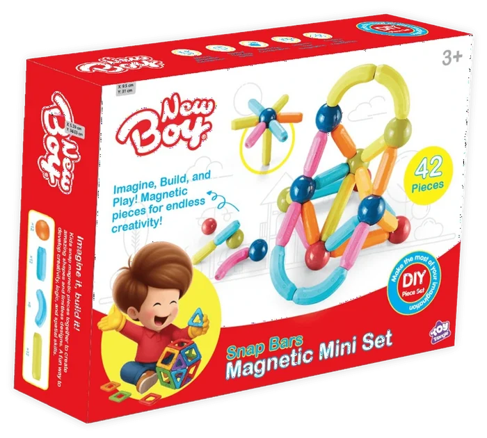 New Boy Small Size Assembled Magnetic Rod (42Pcs)