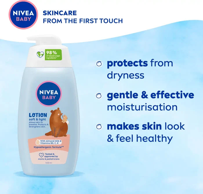 Nivea Baby Lotion Soft & Light (500ml)