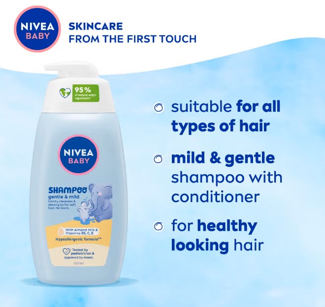 Nivea Baby Shampoo & Conditioner (500ml)
