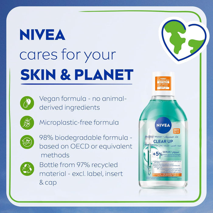Nivea Micellair Water Clear Up (400ml)