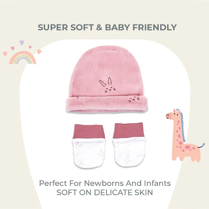 Nurtur 4-Piece Newborn Gift Set - Cotton Sleeper & Bodysuit