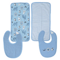 Nurtur Baby Bib & Burp Cloth Set (2 Bibs + 2 Burp Cloths)