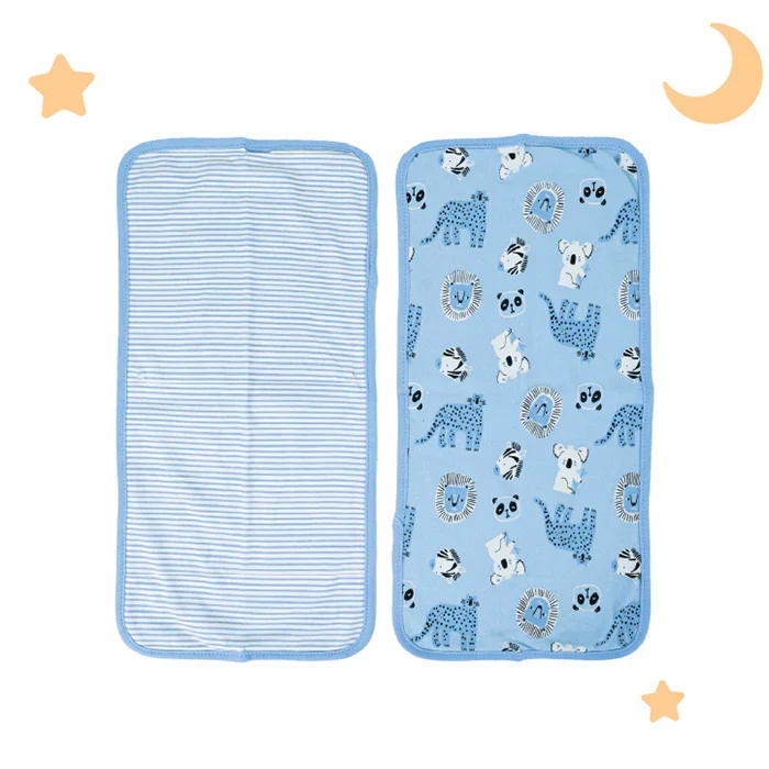 Nurtur Baby Bib & Burp Cloth Set (2 Bibs + 2 Burp Cloths)