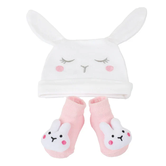 Nurtur Baby Hat & Socks Set Soft Cotton Essential