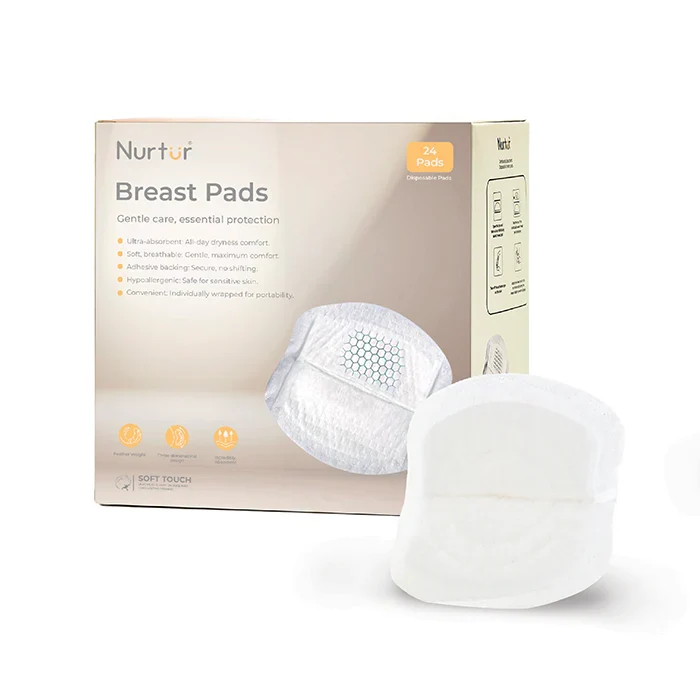Nurtur Disposable Breast Pads (Leak-Proof, Individually Wrapped)