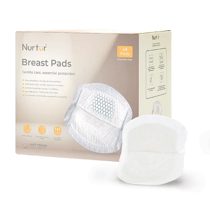 Nurtur Disposable Breast Pads (Leak-Proof, Individually Wrapped)