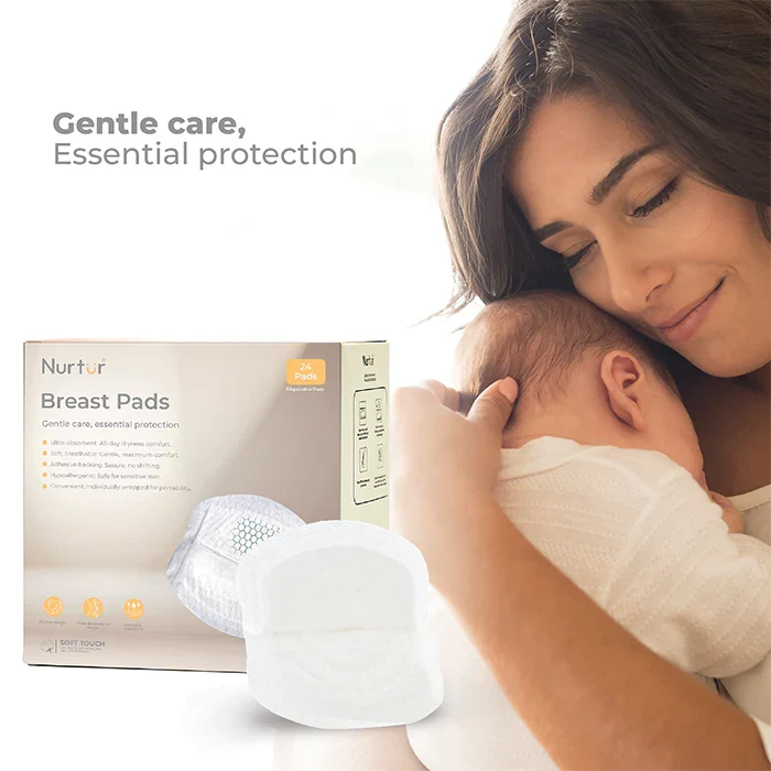 Nurtur Disposable Breast Pads (Leak-Proof, Individually Wrapped)
