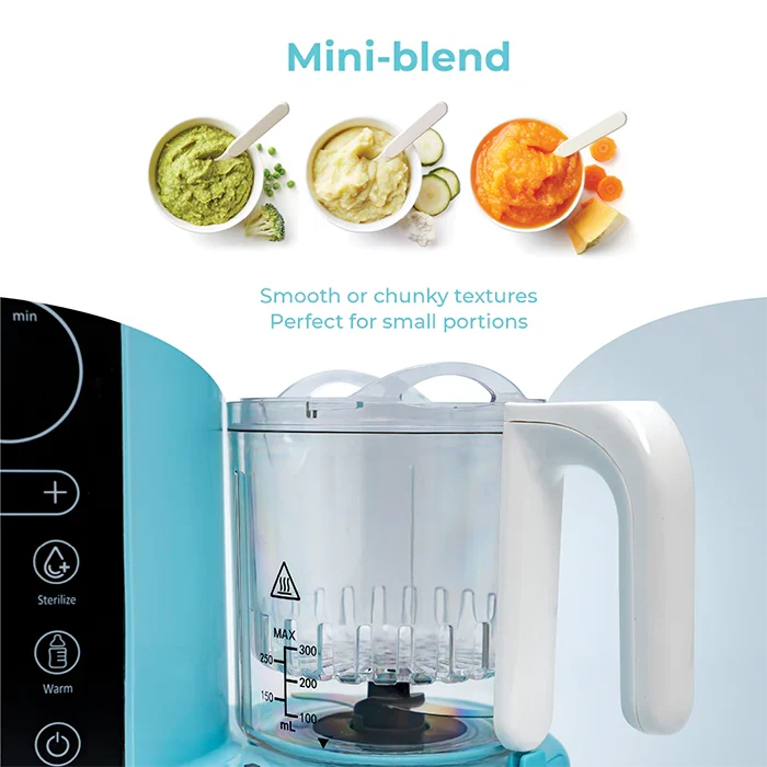 Nurtur Krave 6 in 1 Steamer Blender & Bottle Warmer Auto/Manual (Teal)