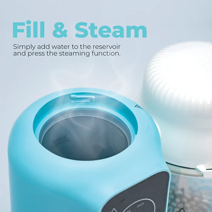 Nurtur Krave 6 in 1 Steamer Blender & Bottle Warmer Auto/Manual (Teal)