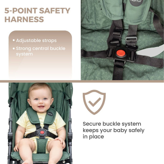 Nurtur Leo Lightweight Stroller Pro With Shopping Basket (6-36months)