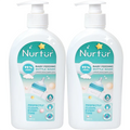 Nurtur Liquid Cleanser for Baby Bottles & Accs, Organic, Alchohol Free (Pack of 2)