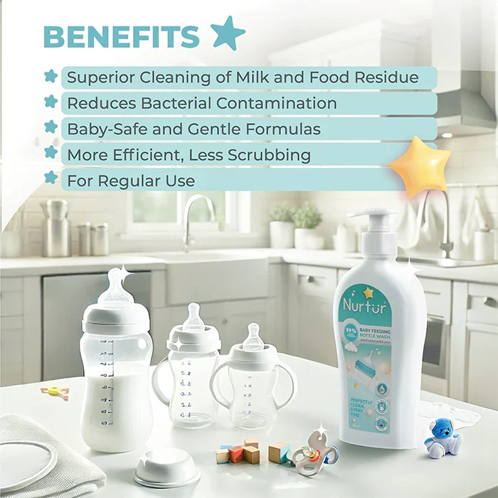 Nurtur Liquid Cleanser for Baby Bottles & Accs, Organic, Alchohol Free (Pack of 2)