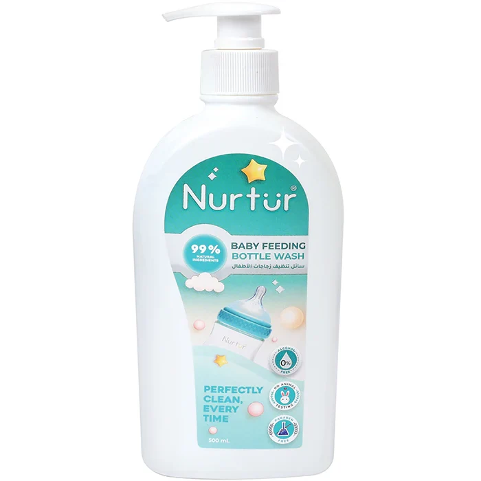 Nurtur Liquid Cleanser for Baby Bottles & Accs, Organic, Alchohol Free