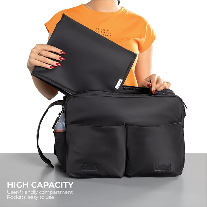 Nurtur Metro Diaper Bag With Bottle Insulator and Changing Pad