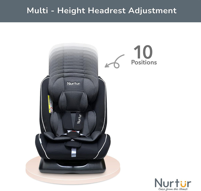 Nurtur Otto 4 In 1 Car Seat (Black, 0-3y)