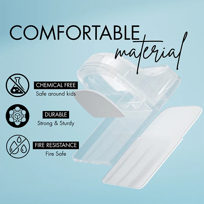 Nurtur Safety - Furniture Anti-tip Wall Holder - Pack of 2 - Transparent