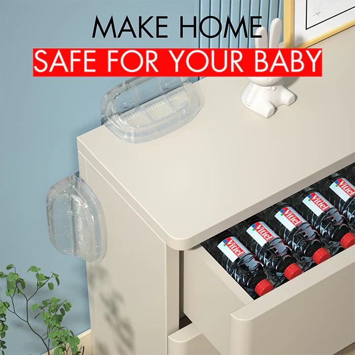 Nurtur Safety - Furniture Anti-tip Wall Holder - Pack of 2 - Transparent