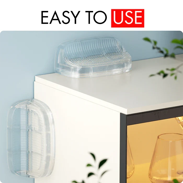 Nurtur Safety - Furniture Anti-tip Wall Holder - Pack of 2 - Transparent