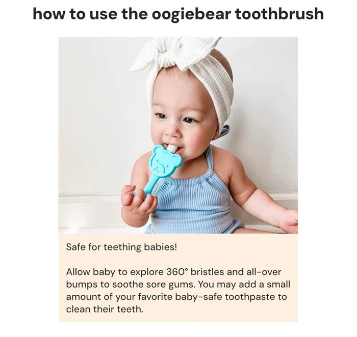 Oogiebear Infant To Toddler Training Teether Toothbrush