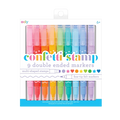 Ooly Confetti Stamp Double Ended Markers (Set of 9)