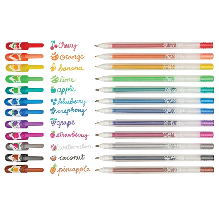 Ooly Yummy Yummy Scented Glitter Gel Pens (Set of 12)