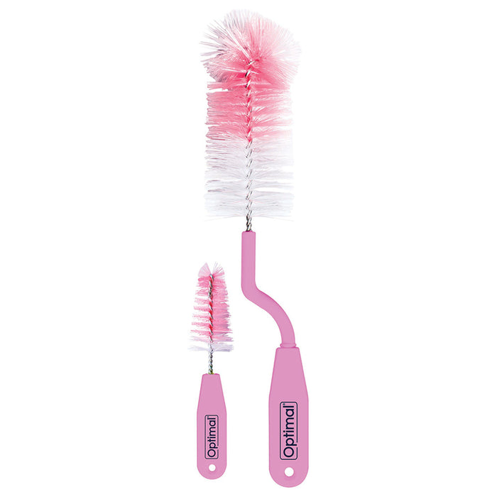 Optimal Rotary Bottle and Nipple Brush (Pink)