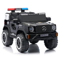 Orbic Kids G700 Police  Edition 4X4 Battery Operated Jeep 12V With Leather Seat (Black, Size-119X74X80Cm)