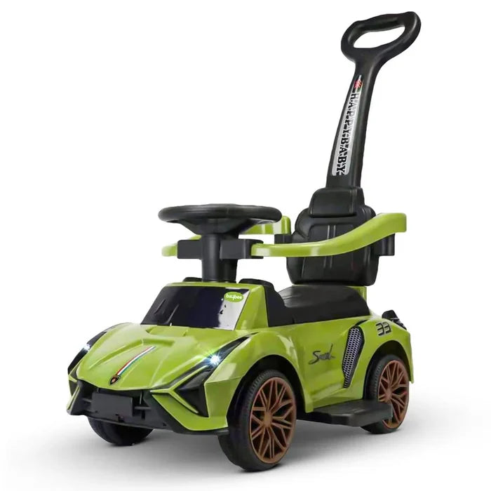 Orbic Kids Ride On Push Car for Kids with Light & Music – Green