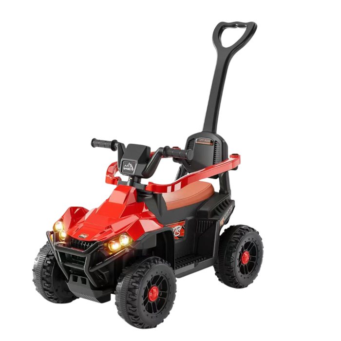 Orbic Kids Ride On Push  Car With 6V Light And Music (Red)