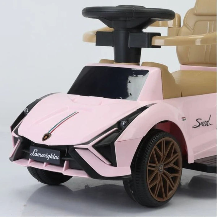 Orbic Kids Ride On Pushing Car with Light & Music – Pink