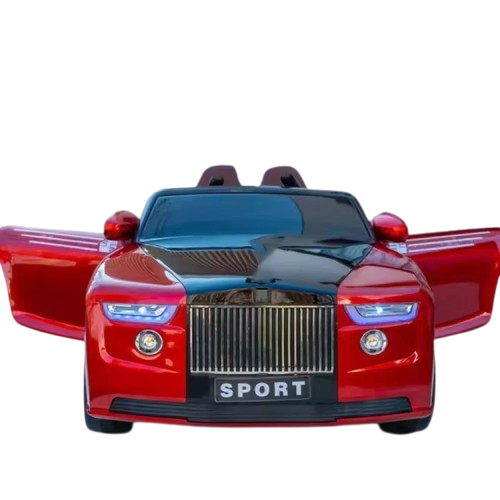 Orbic Kids Rolls–Royce  Battery Ride On Car With Leather Seat (Red,Size:108X68X48 Cm)