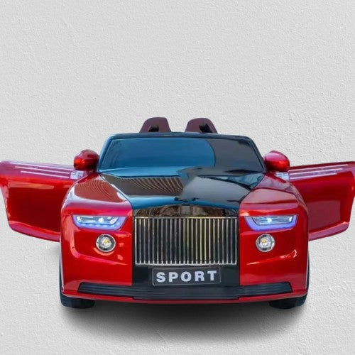 Orbic Kids Rolls–Royce  Battery Ride On Car With Leather Seat (Red,Size:108X68X48 Cm)