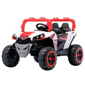 Orbic Kids Super X Utv Jeep Battery Ride On 12V With Leather Seat (Red Size:100X65X66 Cm)