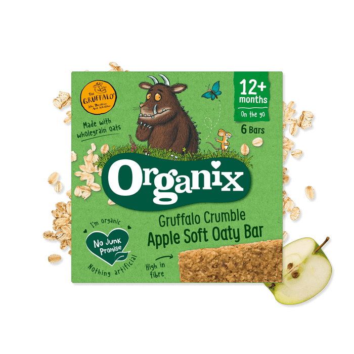 Organix Gruffalo Crumble Oaty Bars Apple (6 x 23g)