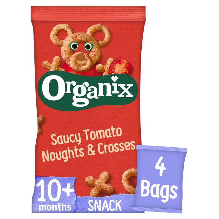 Organix Saucy Tomato Noughts & Crosses Multipack (4x15g)