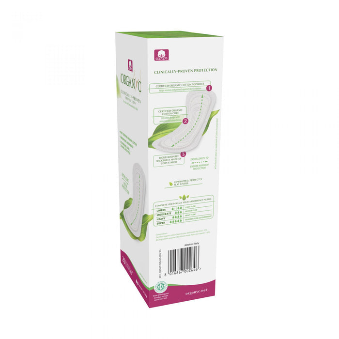 Organyc Cotton Panty Liners Max (20 Pads)