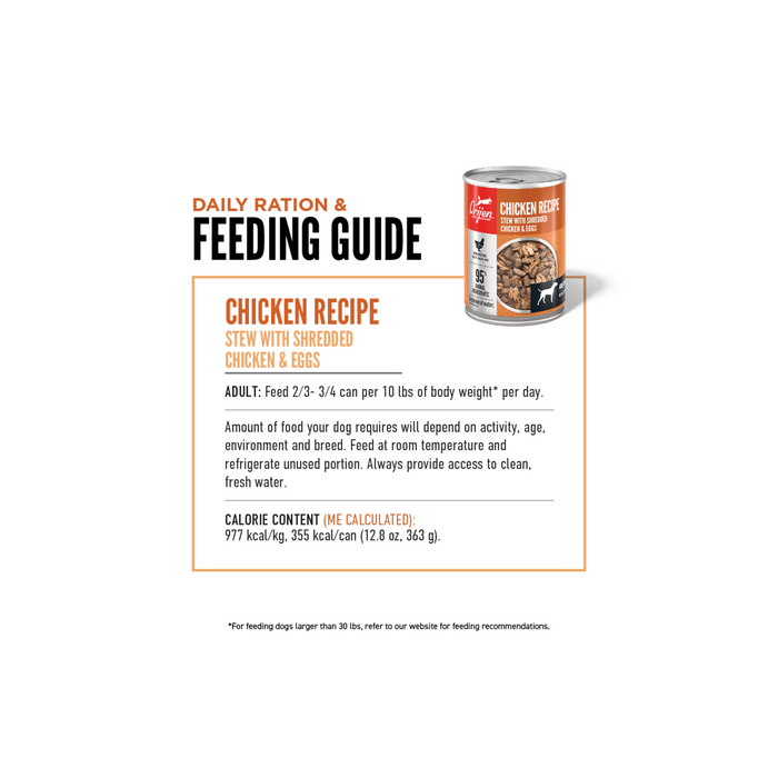 ORIJEN Premium Wet Dog Food Chicken Recipe, 12.8oz